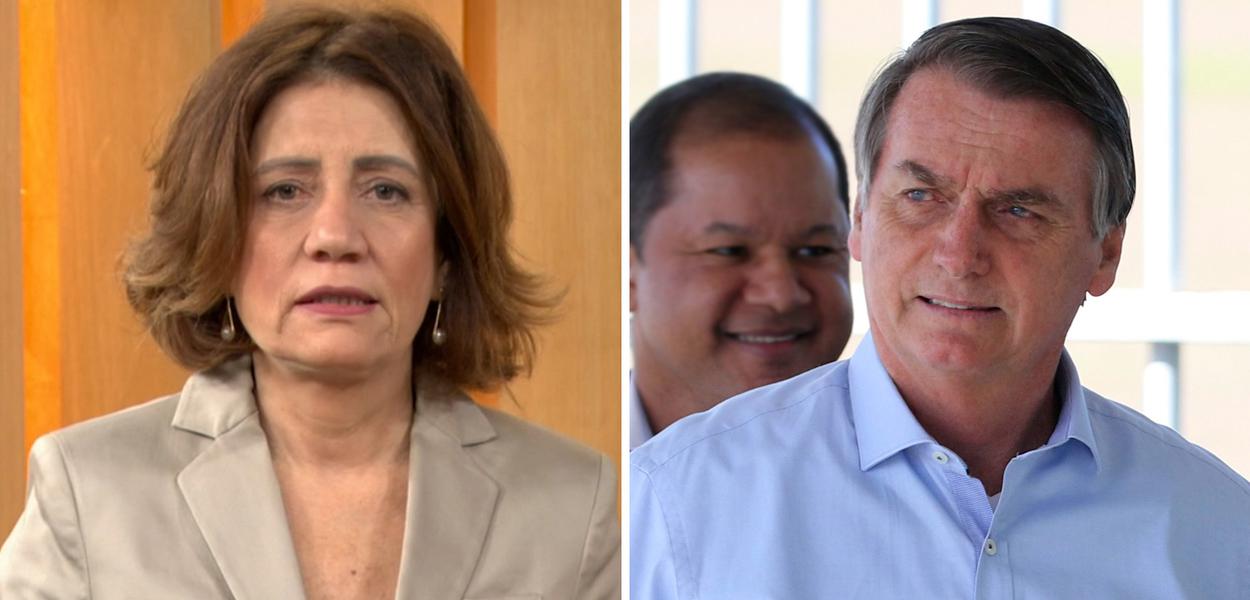 Miriam Leitão e Jair Bolsonaro