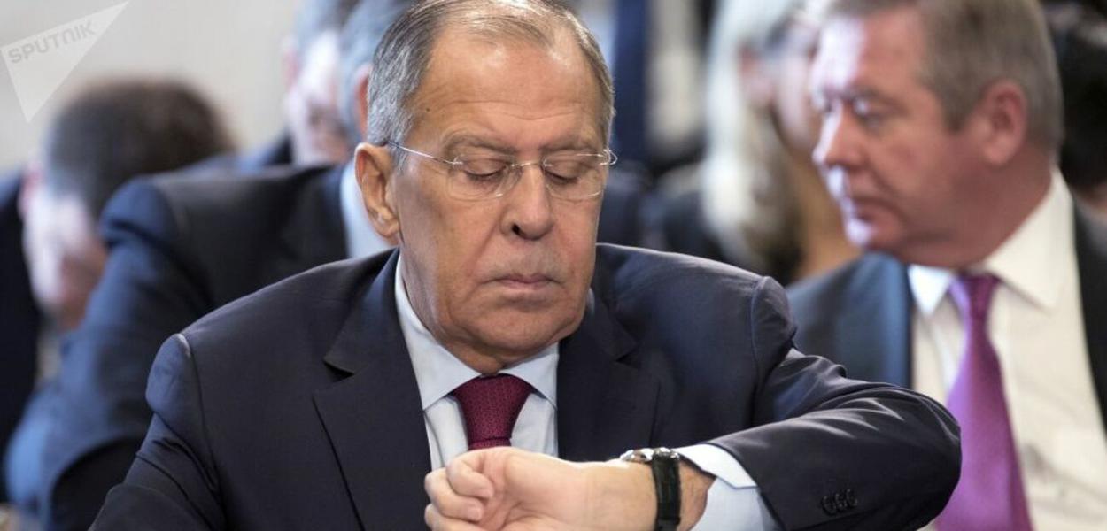 Ministro das Relações Exteriores da Rússia, Sergei Lavrov.