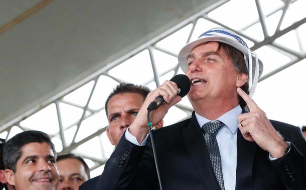Presidente da República, Jair Bolsonaro fala ao povo.