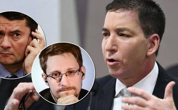 Glenn Greenwald, Edward Snowden e Sergio Moro.