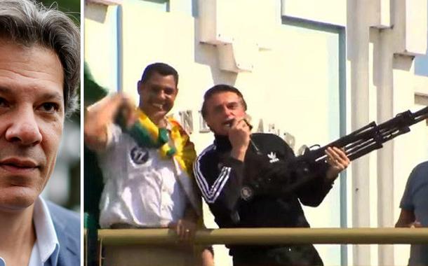 Fernando Haddad e Jair Bolsonaro.