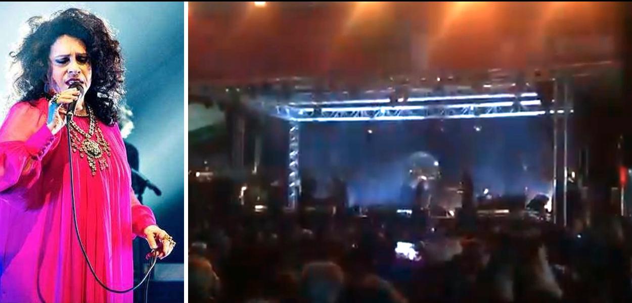 Gal Costa e público do Festival de Inverno de Bonito (MS) xingando Jair Bolsonaro.