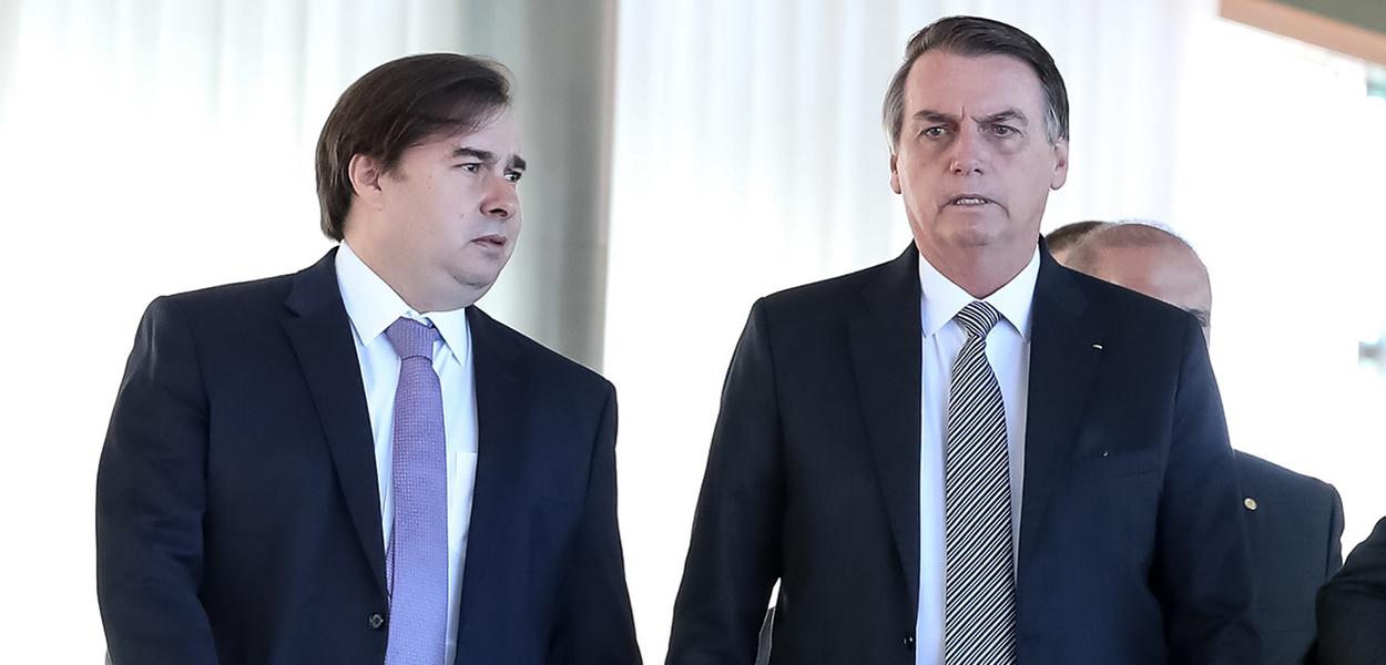 Rodrigo Maia e Jair Bolsonaro