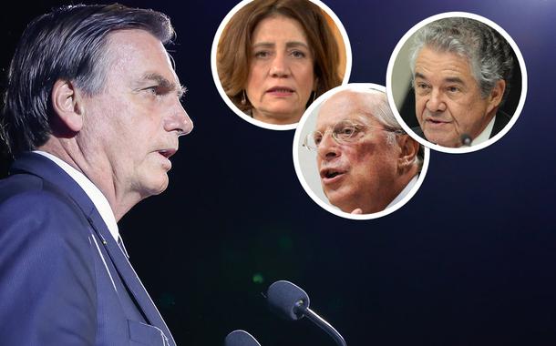 Jair Bolsonaro, Miriam Leitão, Miguel Reale Jr. e Marco Aurélio