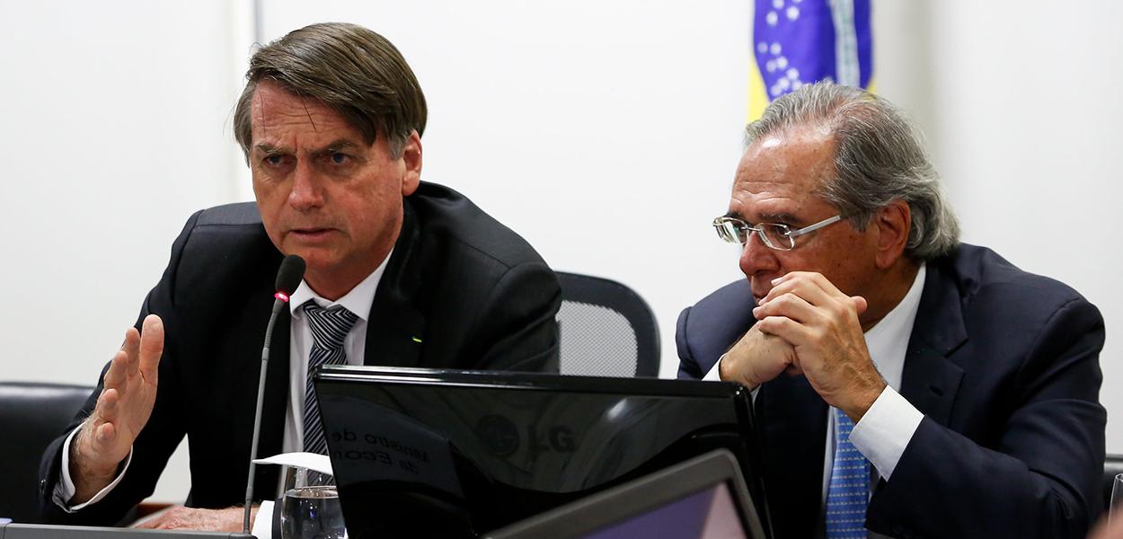 Jair Bolsonaro e Paulo Guedes