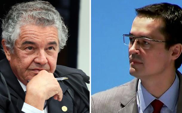 Ministro do STF Marco Aurélio Mello e  procurador da Lava Jato Deltan Dallagnol.