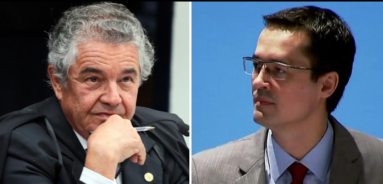 Ministro do STF Marco Aurélio Mello e  procurador da Lava Jato Deltan Dallagnol.