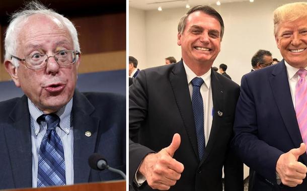 Bernie Sanders, Jair Bolsonaro e Donald Trump.
