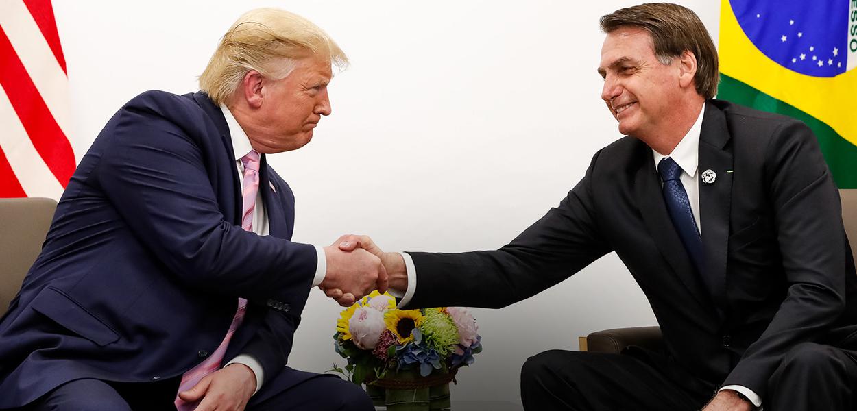 Jair Bolsonaro, durante Reunião com Donald J. Trump