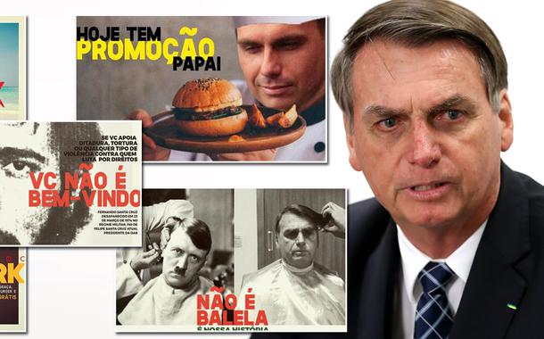 Hamburgueria Disk Burger, em Maceió (AL), e diversas promoções sobre o governo Bolsonaro.