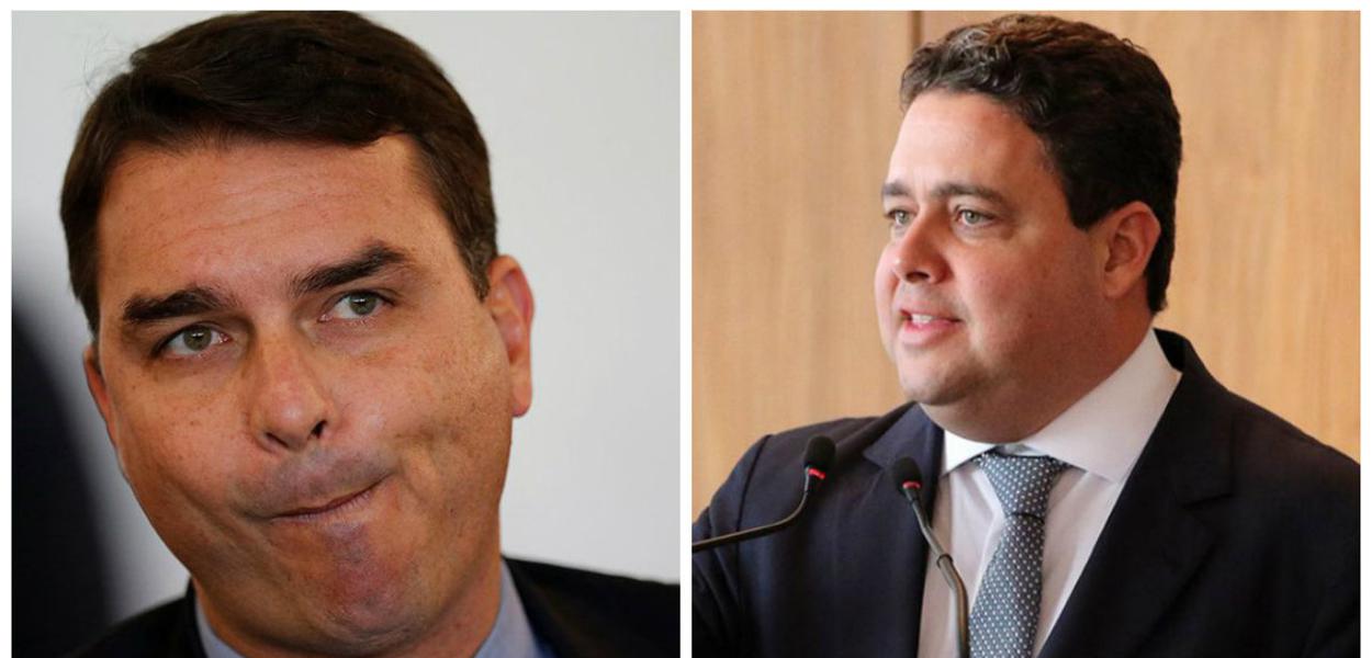 Flavio Bolsonaro e Felipe Santa Cruz
