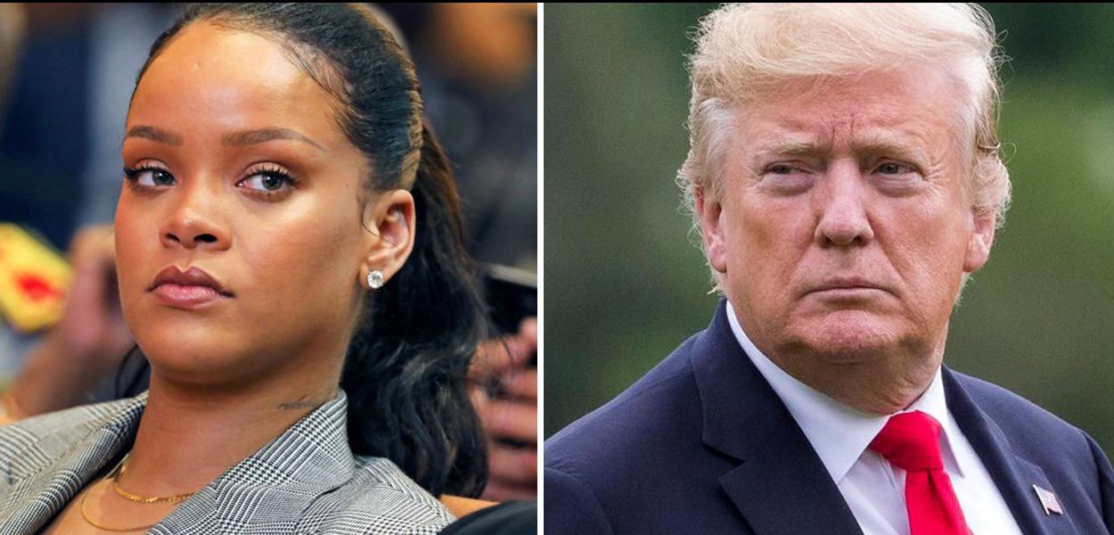 Cantora Rihanna e Donald Trump