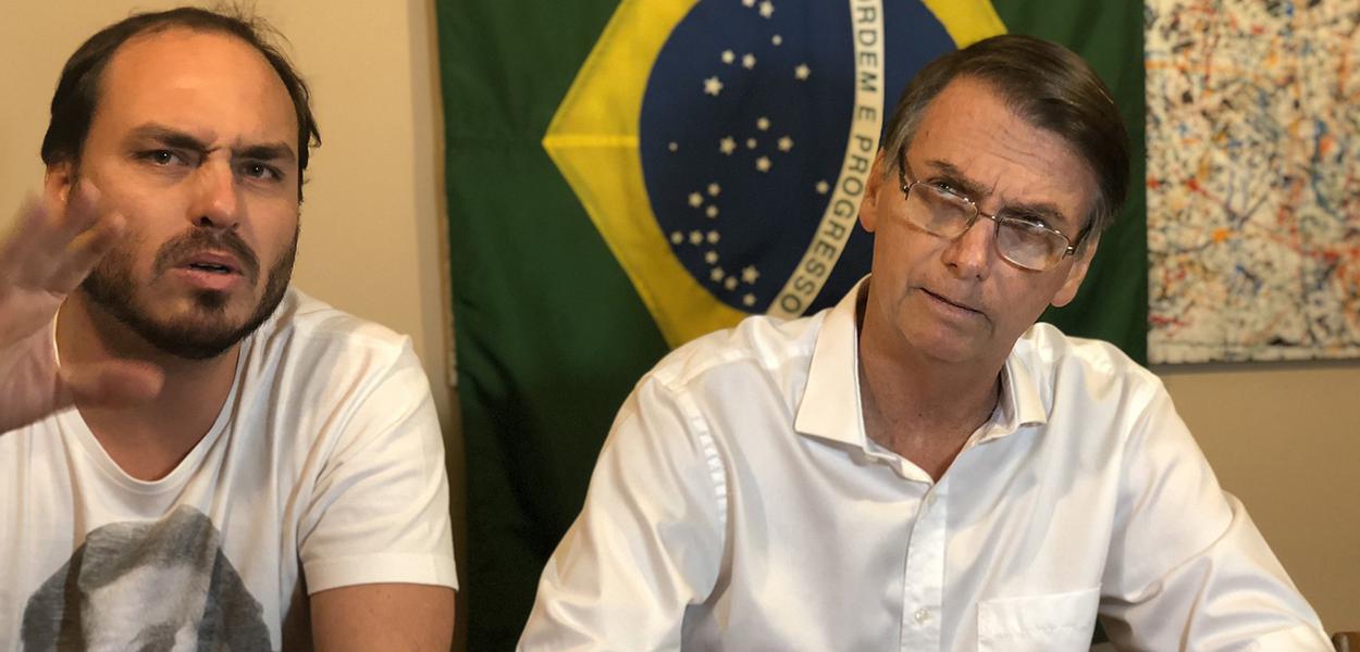 Carlos e Jair Bolsonaro