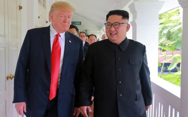 O presidente norte-americano também havia dito que seu relacionamento com Kim Jong-un estava "bom"