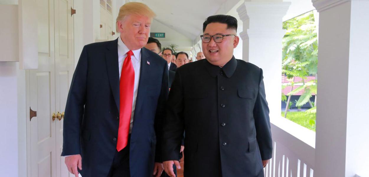 O presidente norte-americano também havia dito que seu relacionamento com Kim Jong-un estava "bom"