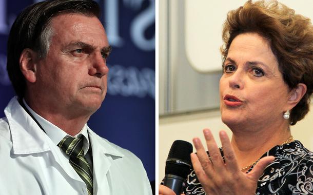 Jair Bolsonaro e Dilma Rousseff