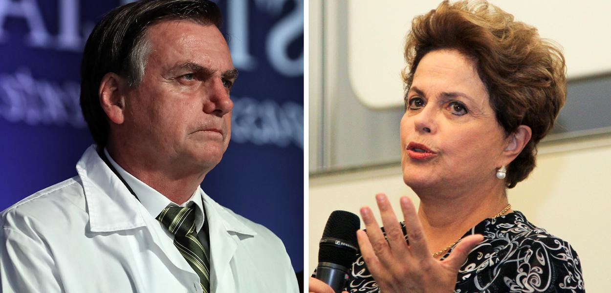 Jair Bolsonaro e Dilma Rousseff