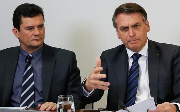 Sergio Moro e Jair Bolsonaro