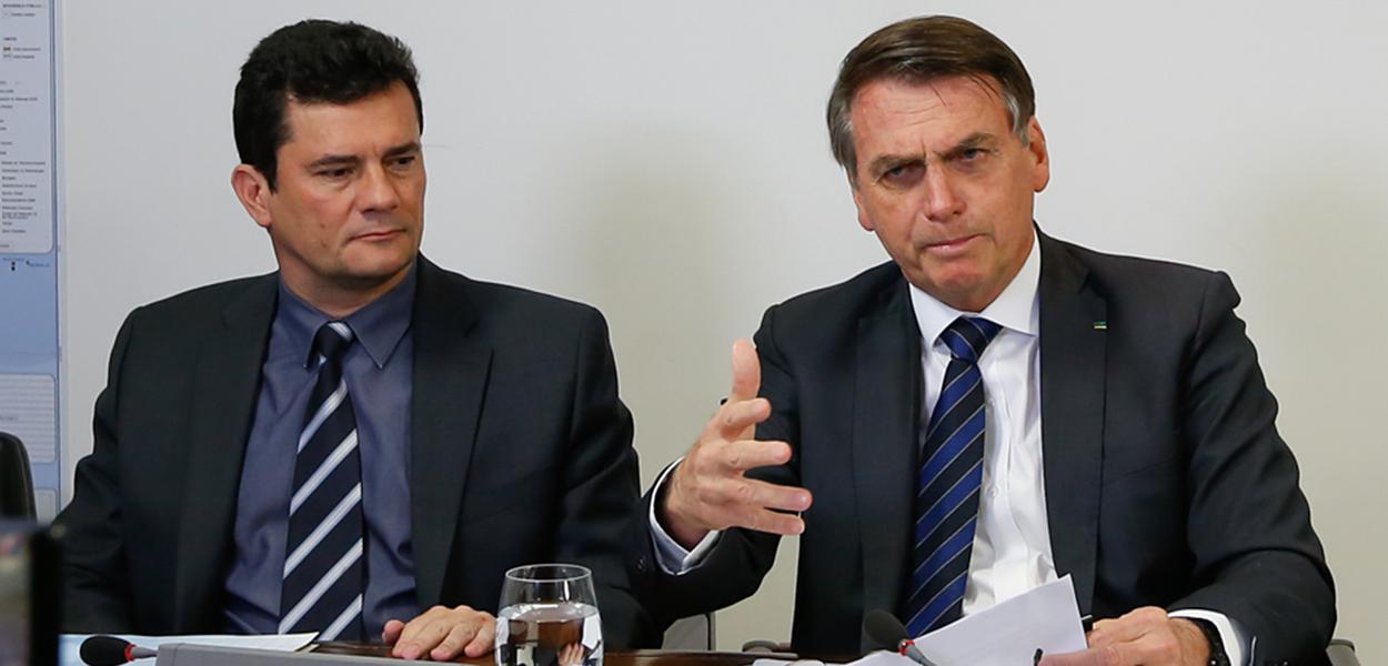 Sergio Moro e Jair Bolsonaro