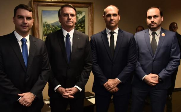 Clã Bolsonaro: Flávio, Jair, Eduardo e Carlos