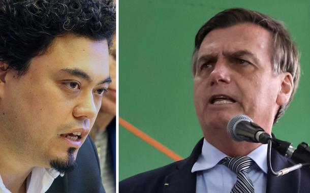 Leonardo Sakamoto e Jair Bolsonaro