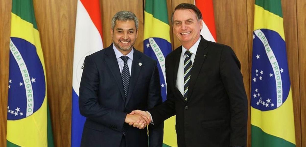 Mario Abdo Benitez e Bolsonaro