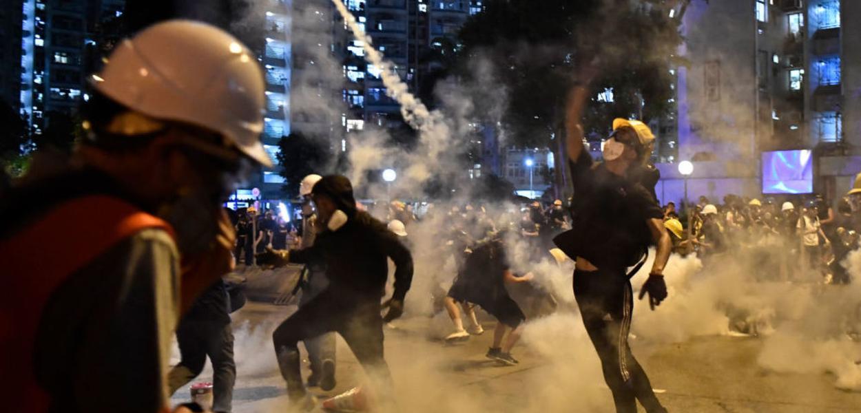 Violência em Hong Kong