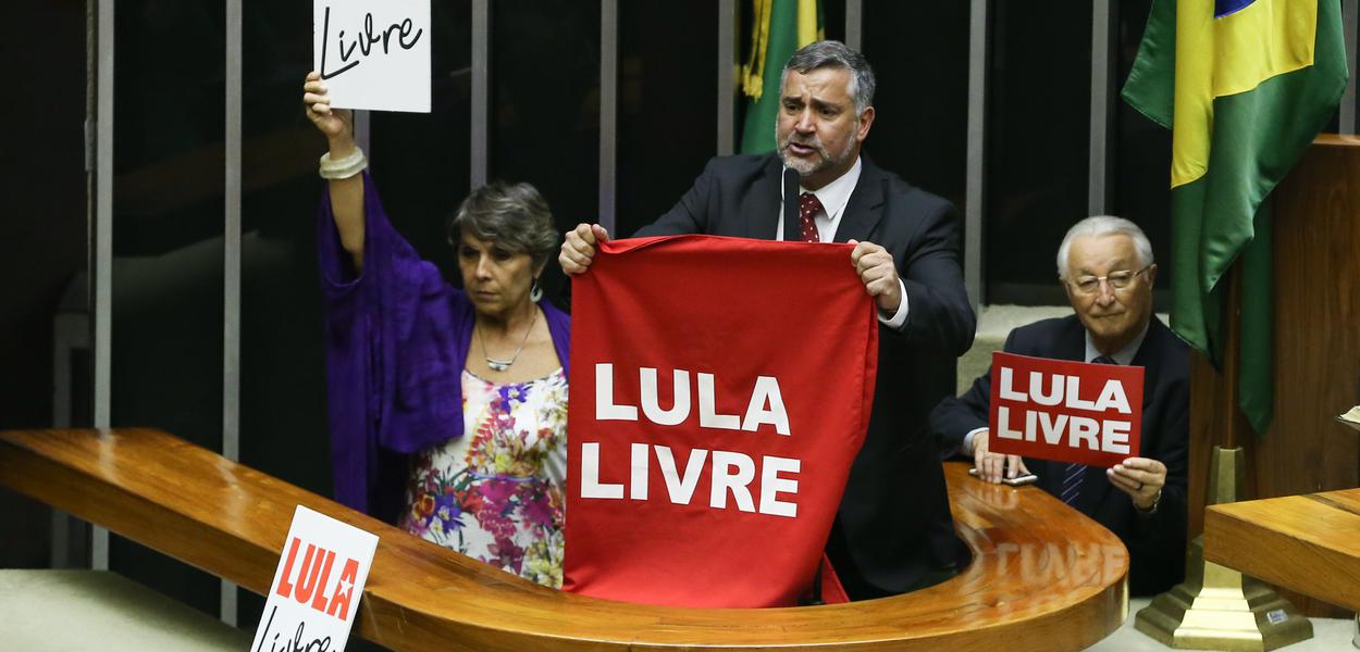 Brasília- DF. 20-08-2019  Deputados Paulo Pimenta durante discurso. Foto Lula Marques