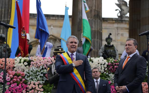 Presidente Iván Duque em sua posse