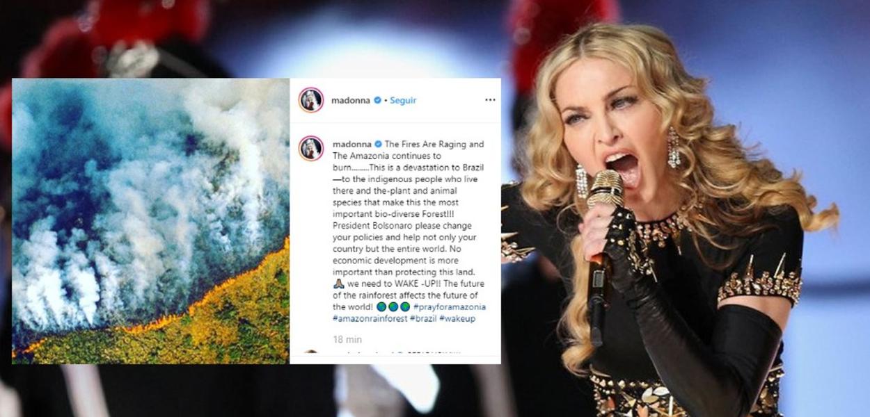 Madonna vai ao Instagram defender a Amazônia