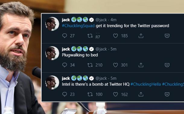 Jack Dorsey, CEO do Twitter, teve sua conta hackeada.