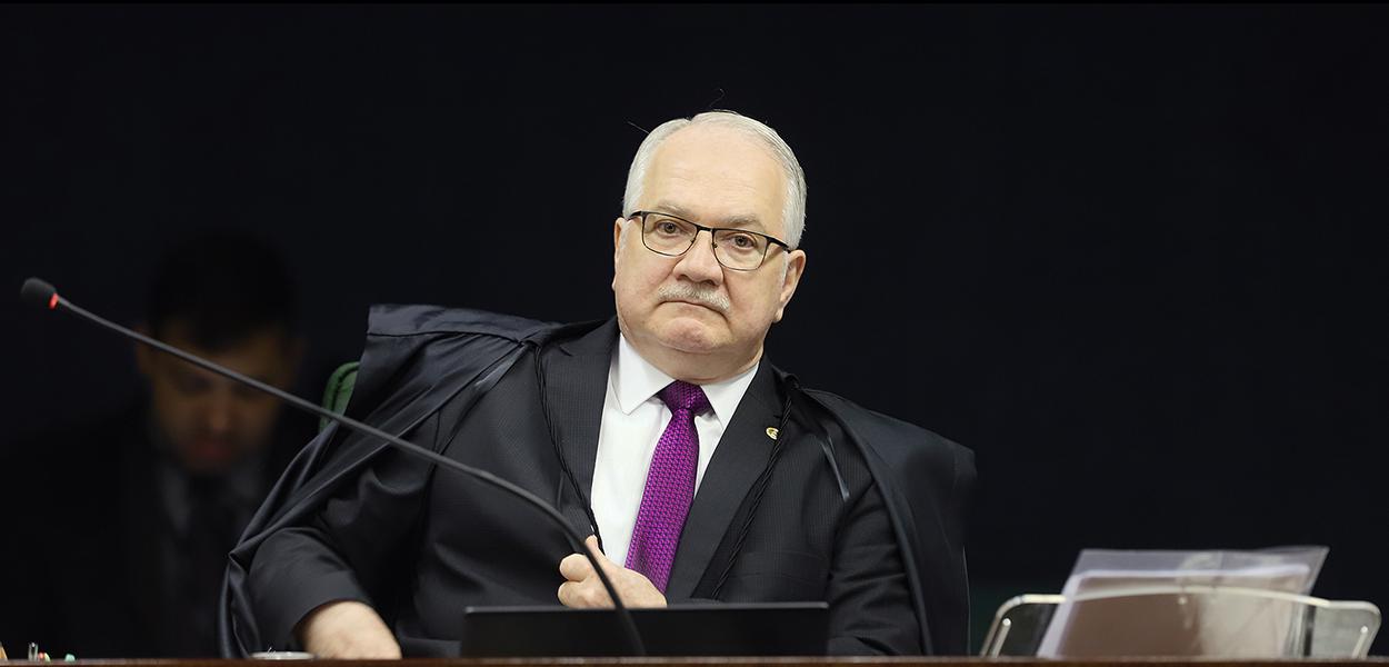 Ministro Edson Fachin durante a sessão da 2ª Turma.