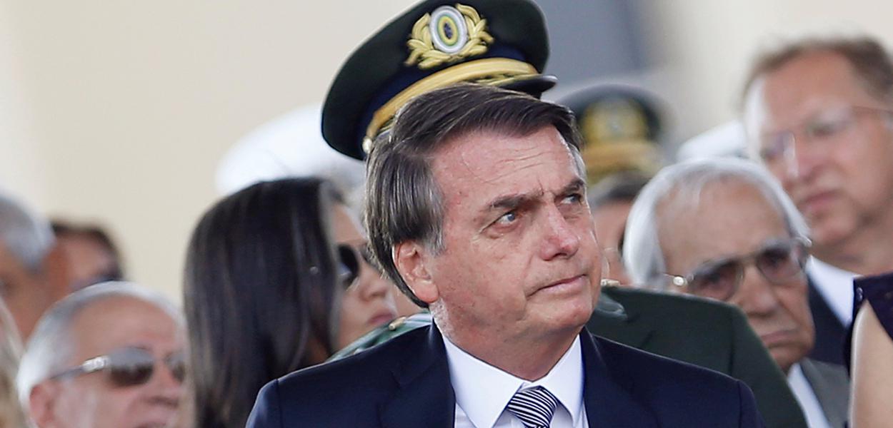 Jair Bolsonaro durante cerimônia em Brasília 23/08/2019