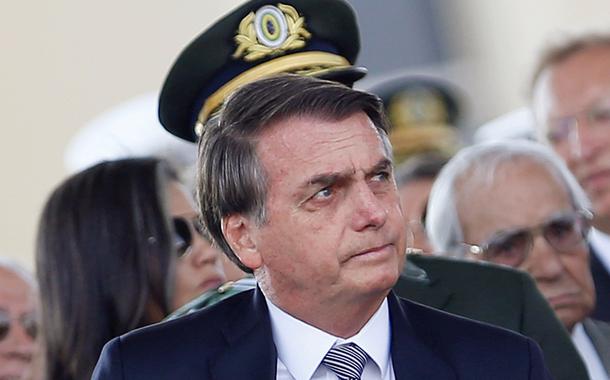 Jair Bolsonaro durante cerimônia em Brasília 23/08/2019