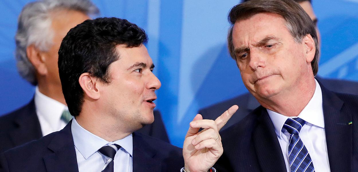 Jair Bolsonaro e ministro Sergio Moro