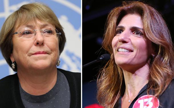 Michelle Bachelet e Ana Estela Haddad