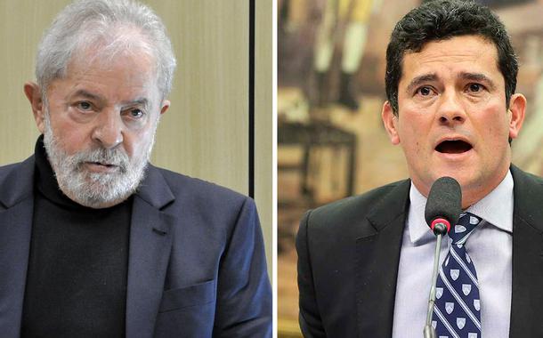 Luiz Inácio Lula da Silva (à esq.) e Sergio Moro