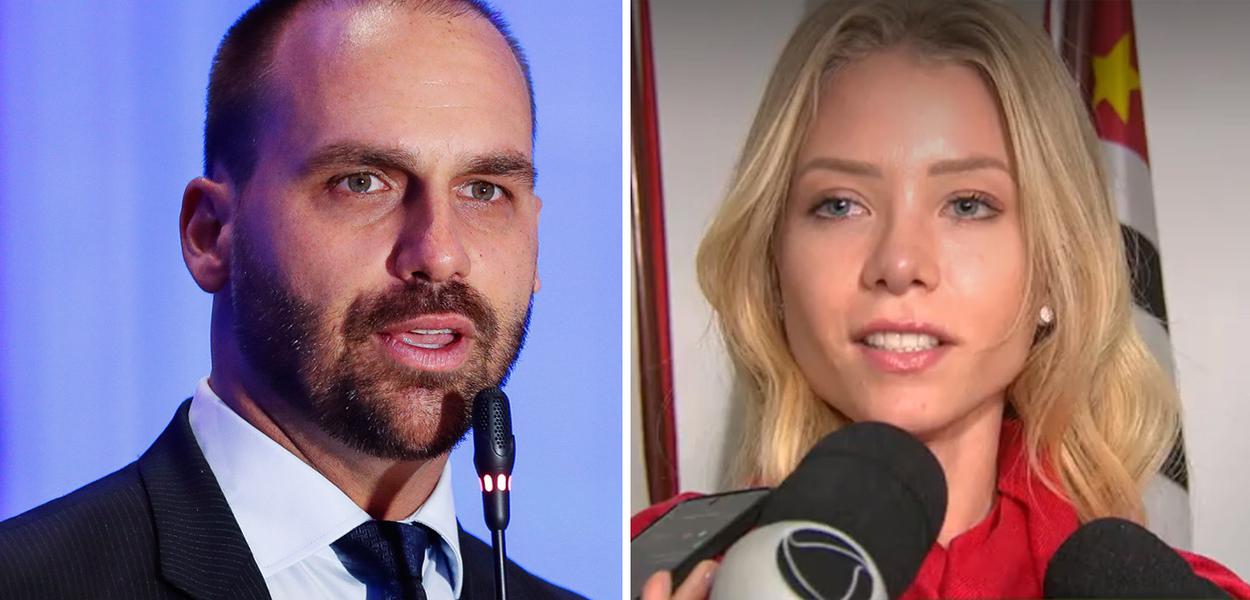 Eduardo Bolsonaro e Najila Trindade