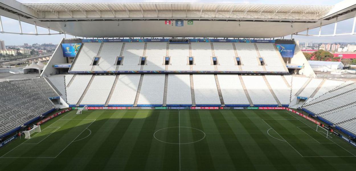 Arena Corinthians em Itaquera, zona leste de São Paulo.