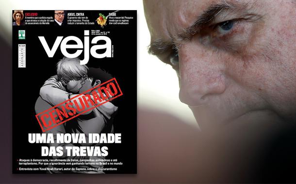 Capa da revista Veja e Jair Bolsonaro