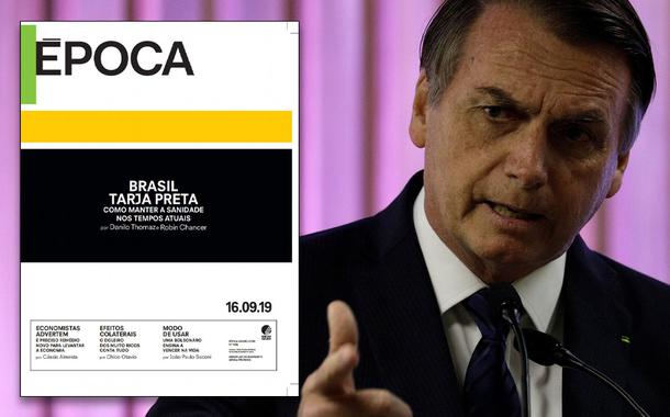 Capa da revista Época e Jair Bolsonaro