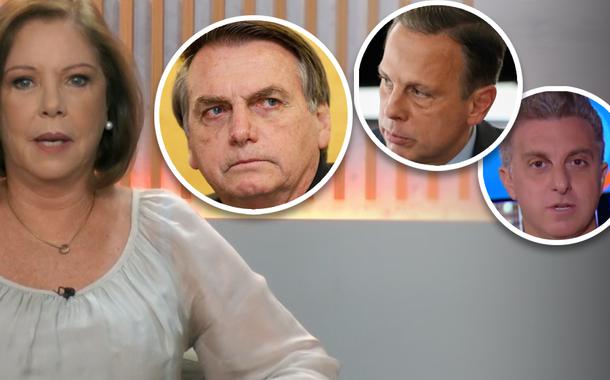 Eliane Cantanhêde, Jair Bolsonaro, João Doria e Luciano Huck
