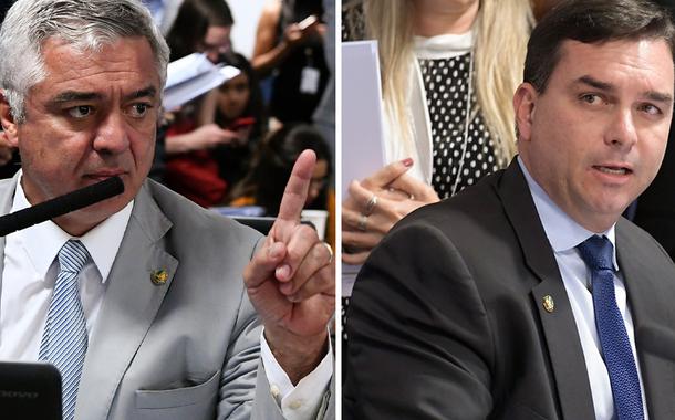 Major Olímpio e Flávio Bolsonaro