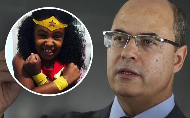 Wilson Witzel e Ágatha, morta pela polícia carioca