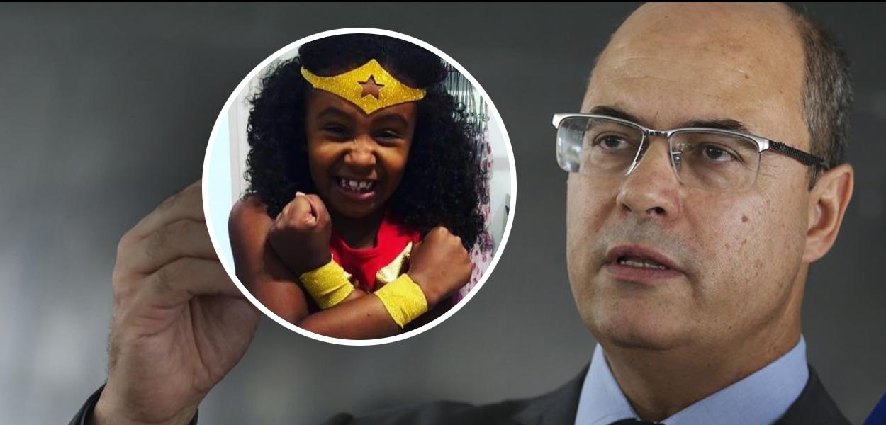 Wilson Witzel e Ágatha, morta pela polícia carioca
