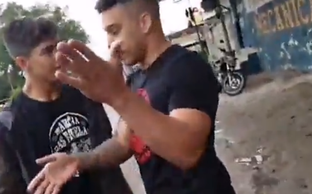 PM PM Gabriel Luiz Monteiro, que agrediu jovem no enterro de Ágatha Félix.