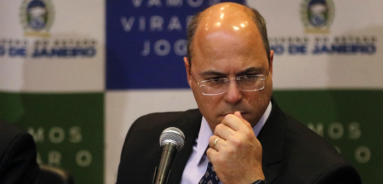 Pronunciamento do governador Wilson Witzel e secretários de Estado, no Palácio Guanabara, sobre a morte da menina Ágatha Félix durante ação da Polícia Militar no complexo de favelas do Alemão.