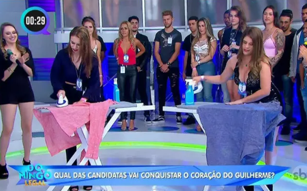 Cena do programa "Domingo Legal" do SBT