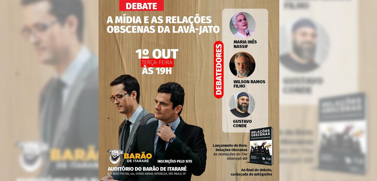 ‘Relações obscenas’, livro sobre a #VazaJato, será lançado amanhã, em São Paulo