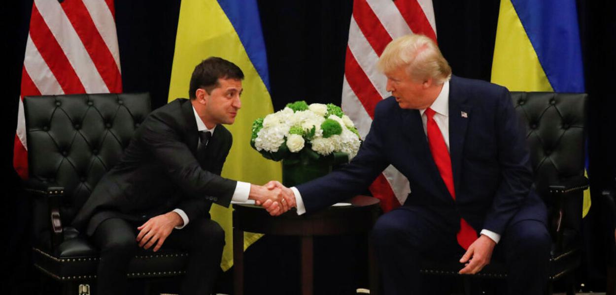 Donald Trump durante conferência